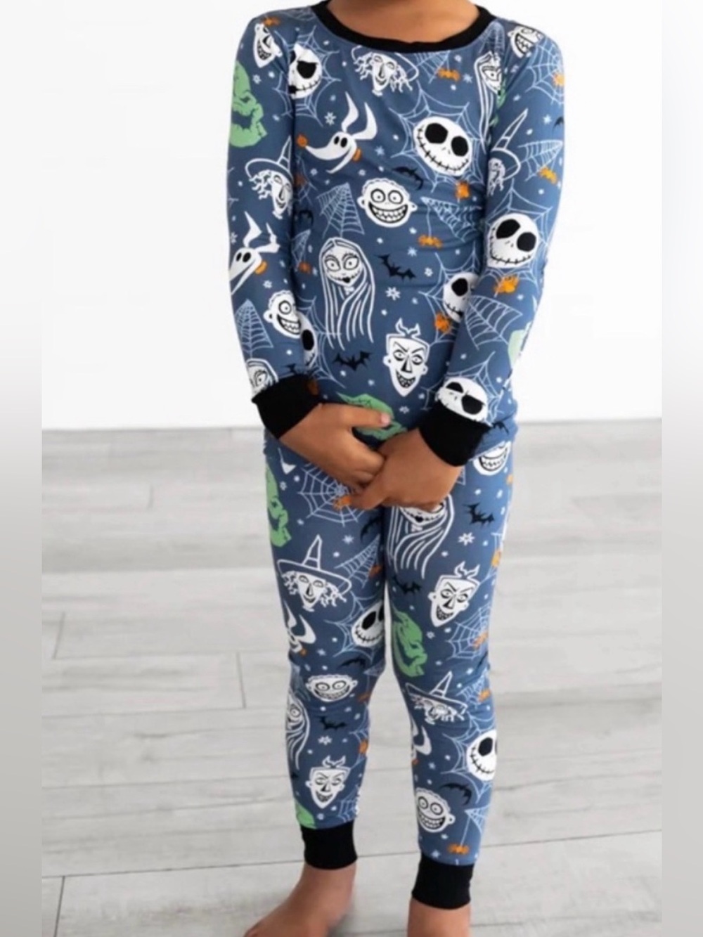 Little Sleepies x Disney Nightmare Before Christmas Pajama Set Size 7/8 Kids